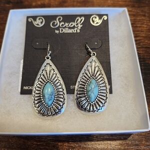 Scroll by Dillard's sterling silver earrings